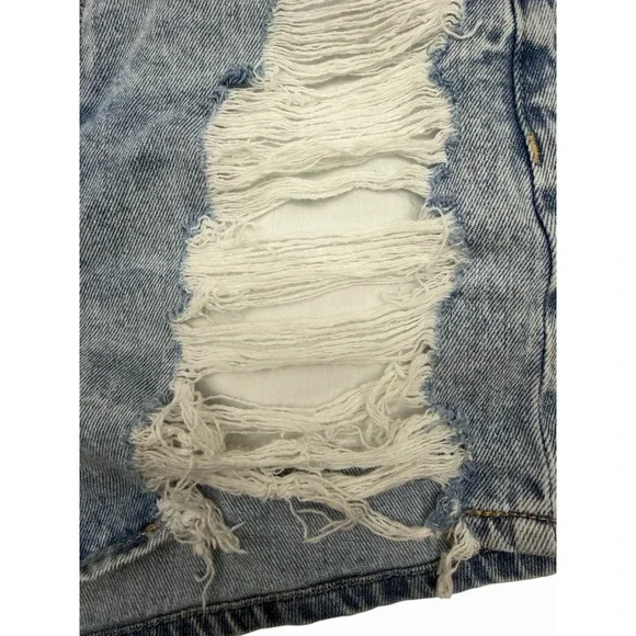LADIES AMERICAN EAGLE COMFORT STRETCH WAISTBAND DISTRESSSED JEAN SHORTS SIZE 6 - Picture 4 of 15
